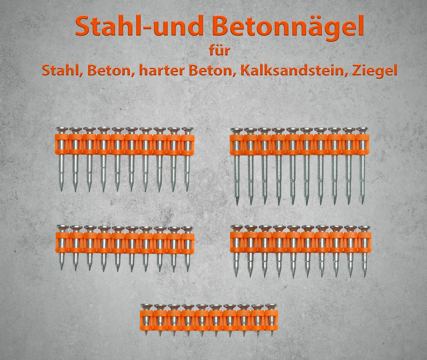 Stahl-und Betonnägel 1000 Stück WS-Werkzeughandel