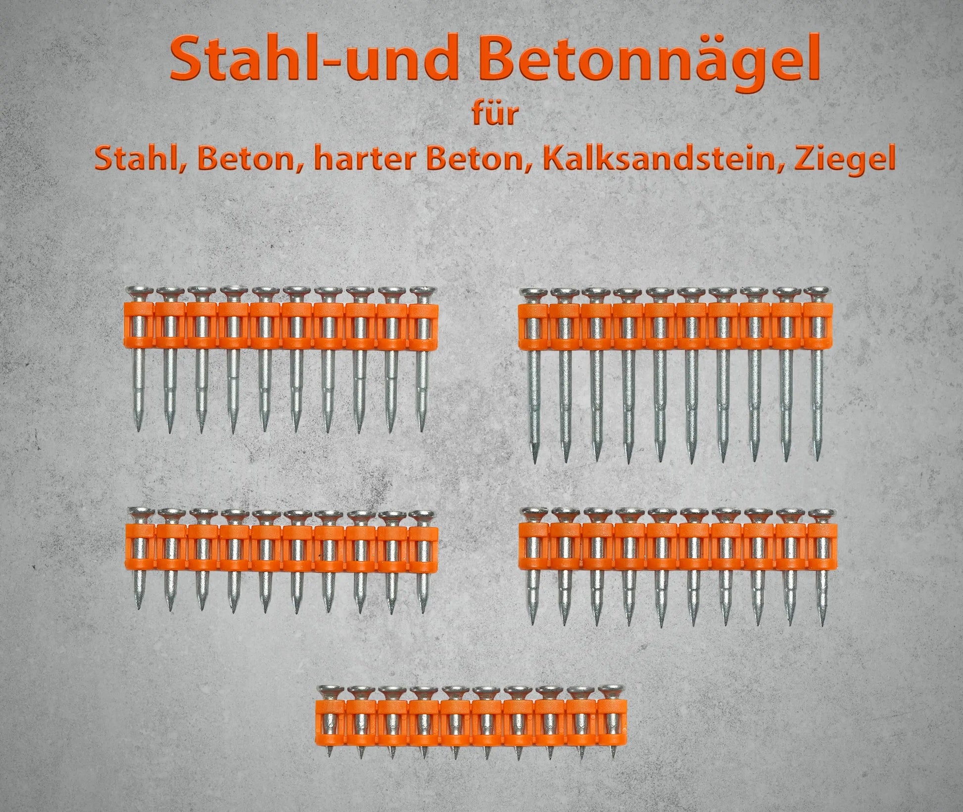 Stahl-und Betonnägel 1000 Stück WS-Werkzeughandel